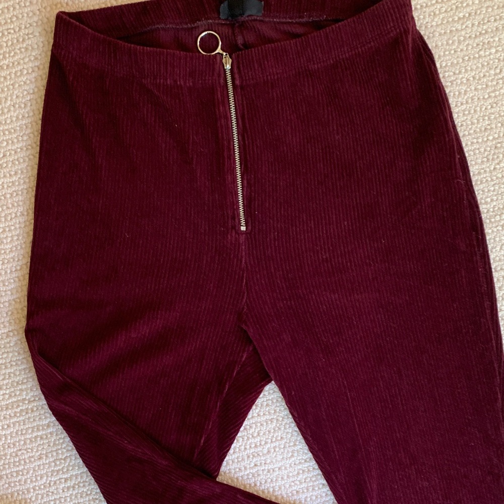 Topshop Burgundy very soft and comfortable pants